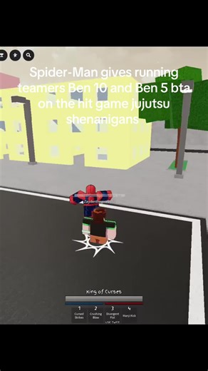 Spider-Man vs Teamers in Jujutsu Shenanigans