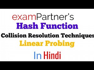Collision handling techniques | Linear probing | Hashing | Advanced data structures