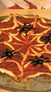 HALLOWEEN Spider nest pizza🕷️🍕