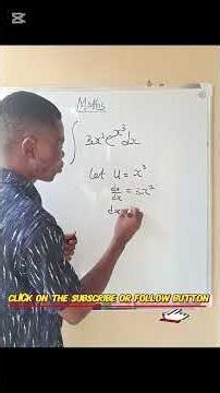 INTEGRATION BY SUBSTITUTION METHOD #stemlearning