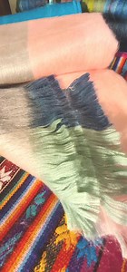 Handmade Alpaca Wool Shawl: Soft, Warm, Elegant Colours