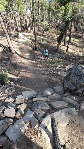 My First Drop-To-Step-Up Combo Line! 😳🏔️ #MTB #MountainBike #TheTrailWolf