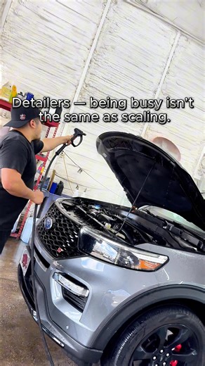 Detailers — being busy isn’t the same as scaling. Full schedules don’t always mean real growth. Scaling happens when your marketing, website, and follow-up work together to bring in better clients and consistent demand — not just more work. If you’re ready to turn busy into sustainable growth, visit profitwithdetailing.com to learn more today! #NWADetailing #ProfessionalDetailing #AutoDetail #LuxuryAutoCare #NorthwestArkansas | Profit With Detailing