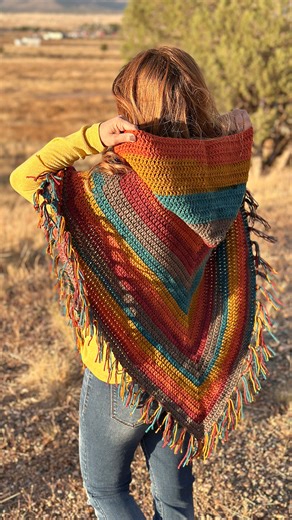 Breann | CROCHET DESIGNS on Instagram: "🧶Say PATTERN for the link! Cozy crochet made simple ✨ This hooded poncho crochet pattern uses only double crochet stitches and works up beautifully with self-striping yarn. With kids and adult sizes included, it’s an easy project for cozy layers the whole family can wear. #crochetponcho #hoodedponcho #easycrochetpattern #beginnercrochet #crochetfashion #crochetwearable #handmadeclothes #crochetaddict #yarnlove"