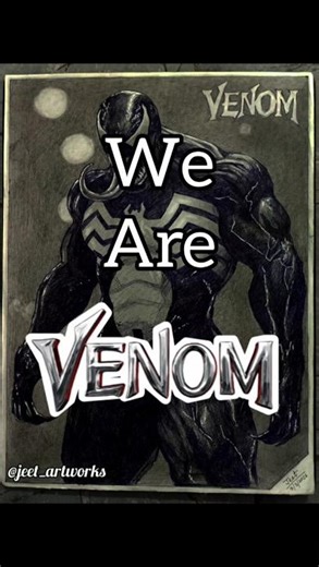 We are Venom 💀☠️🖤 #art #venom #marvel #marvelcomics #sony #fanart #viral #venomsketch