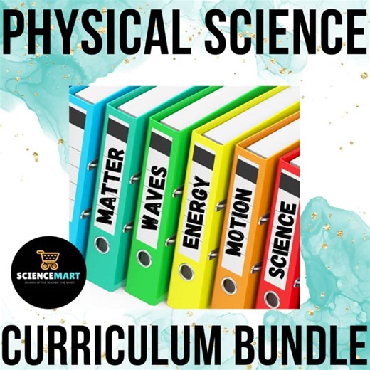 Physical Science Curriculum Year Unit Plans - Middle School Science Bundle