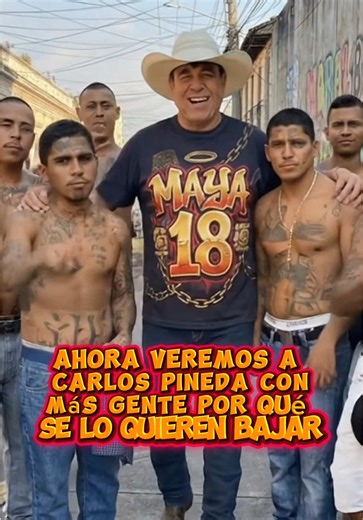 Carlos Pineda y el apoyo de la mara 18