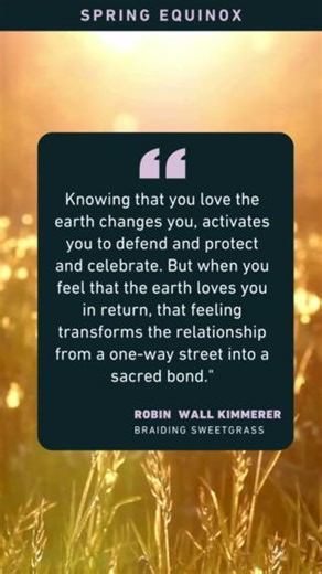 14K views · 178 reactions | Spring equinox is an important marker in many Indigenous cultures for traditional ceremonies, planting and harvest. It represents a time of rebirth, reflection and renewal, and serves as an important reminder of the interconnectedness of all life on Earth. #OneNature #SpringEquinox #IndigenousVoices #RobinWallKimmerer | David Suzuki Foundation | Facebook