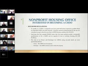 CHDO Program Informational Workshop