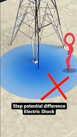 Step potential difference electric shock