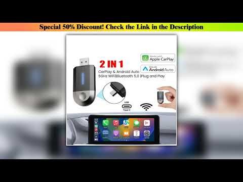 Best Phoebus Link 2 in 1 Mini Carplay Wireless Adapter seamless integration Android Auto For Apple•