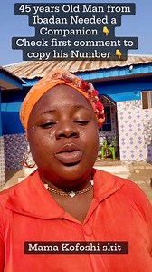 Mama Kofoshi, E dakun 🙏E bami post Oro yi sita 🙏 Am 30 years Old now, Oun to sele ni Agbara gan 🤦🏼‍♂️E saanu mi 🤦🏼‍♂️Emi ni Akobi Baba ati Iya mi 🙏Awa merin ni Iya ati Baba mi bi 🤷‍♂️ (Please follow this my Page Mama Kofoshi skit) Sugbon Emi nikan nimo n gbe n pelu won 🤷‍♂️ Awon Aburo mi meteeta wani school 🤷‍♂️Last two years nimo ti Marry 🤷‍♂️Iyawo miti bi Omo kan fun mi 🤷‍♂️Room and Parlor self contain ni emi ati Iyawo miwa 🤷‍♂️ 3 bedroom flat ni Ibi ti daddy mi ati mummy n gbe 🤷