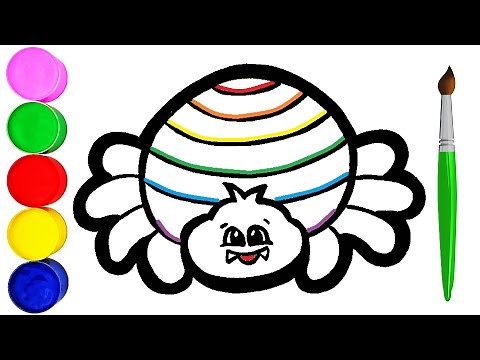 Spinne Zeichnen und Malen für Kinder