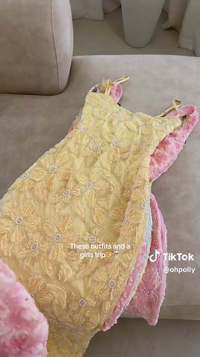 Time to prepare for that girls’ trip ✈️Your ultimate wardrobe is about to drop… think minis, sparkles & embellishments 💖 Your sign to book that trip! Coming soon 👀 #fyp #Summer #summerdressesoutfit