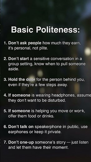 7 Rules of Basic Politeness Everyone Should Know | Psychology of Manners & Human Behavior