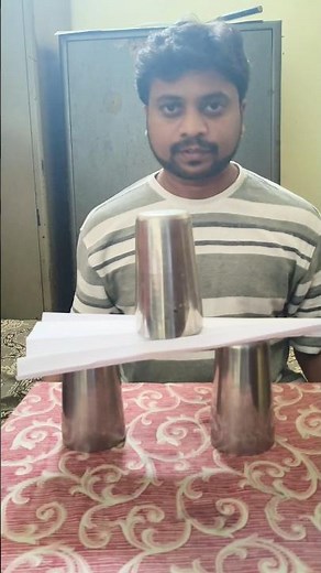 Glass balancing Experiment reality check #trendingshorts #viralshorts #glass #balancing