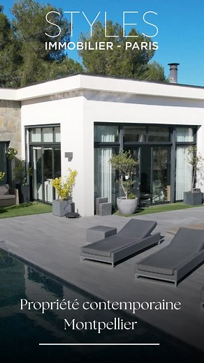 🇺🇸STYLES Private Collection – North of Montpellier, in one of the most sought-after areas of the region, we present a contemporary, luxurious and refined property. Every detail is designed to create a space where comfort and well-being meet, both indoors and outdoors. Entertain family and friends in elegant reception rooms or around the stunning pool overlooking the park. A true jewel nestled in nature. Full dossier available on request. 🇫🇷STYLES Collection Privée – Au nord de Montpellier, d