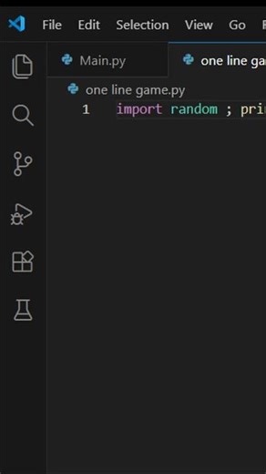one line of code == pure game #coding #python #webdev