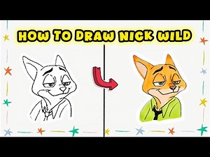 How to Draw Nick Wilde from Zootopia – Disney Fox Drawing Tutorial