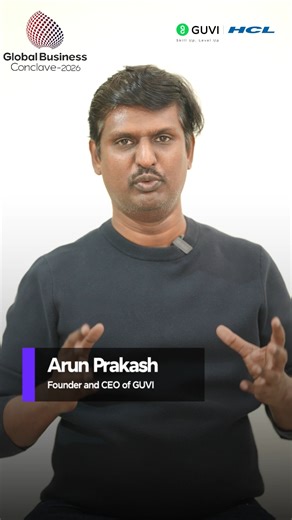 Global Business Conclave on Instagram: "The excitement is REAL—and it’s contagious Mr. @aruns_code, Founder & CEO of @guviofficial, is all set and can’t wait to join us at Global Business Conclave 2026! A visionary leader driving innovation, digital learning, and future-ready talent, Arun Prakash brings with him unmatched energy, insight, and inspiration. His journey is a powerful reminder that technology, education, and leadership—when aligned—can create transformative impact at scale. GBC 2026