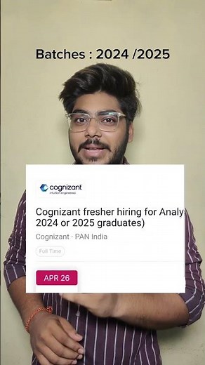 Cognizant Hiring 2024/2025 Batch 🔥 Analyst Trainee Role | Apply via Superset #hiring #job #freshers