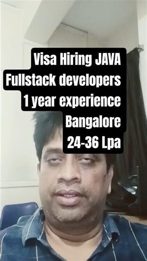 Visa Hiring Software Engineer | Java Full Stack + GenAI | 1–2 Years | Bangalore
