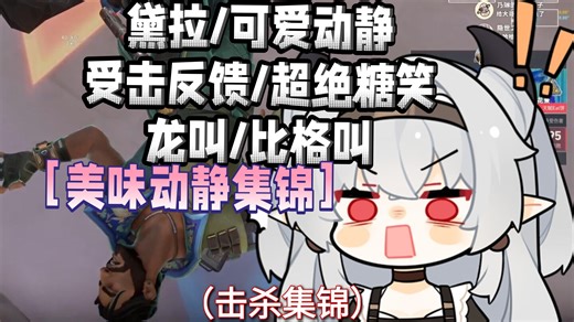 黛拉/可爱动静/受击反馈/超绝糖笑/龙叫/比格叫［美味动静集锦］击杀集锦