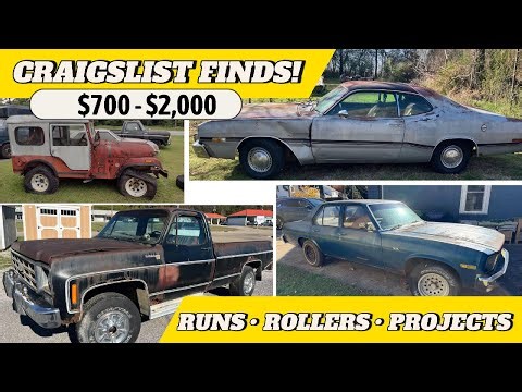 10 Craigslist Project Cars Under $2,000 — Muscle, V8s & Weird Classics