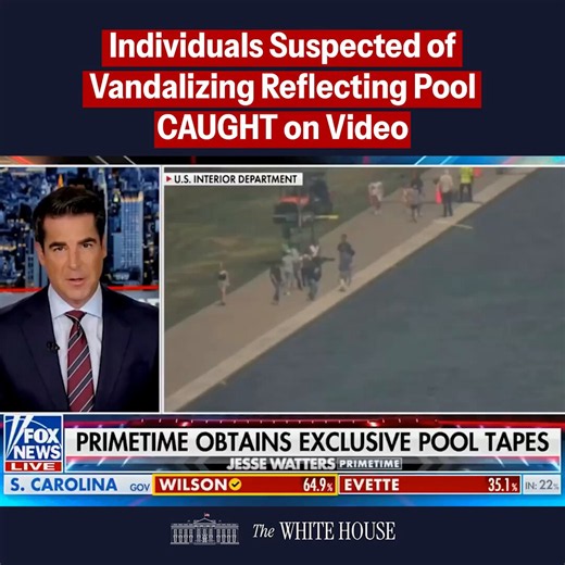 CAUGHT ON VIDEO: Suspects vandalizing the Reflecting Pool.Destroying, injuring, defacing, or removing cultural or archaeological resources is a federal crime and will NOT be tolerated!