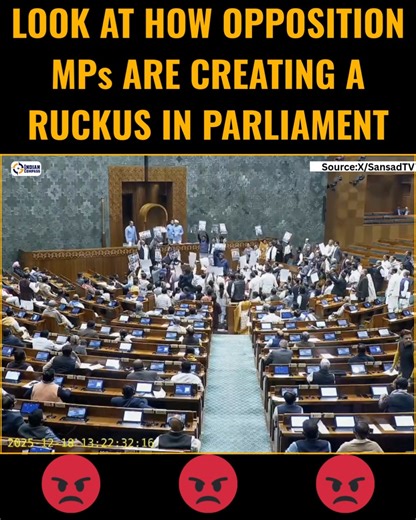 Indian Compass on Instagram: "Opposition in full drama mode. [opposition, indi alliance, congress, parliament]"