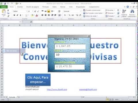 Formularios en Excel: Conversor de divisas en Excel actualizado - Convierte Dolares a Pesos