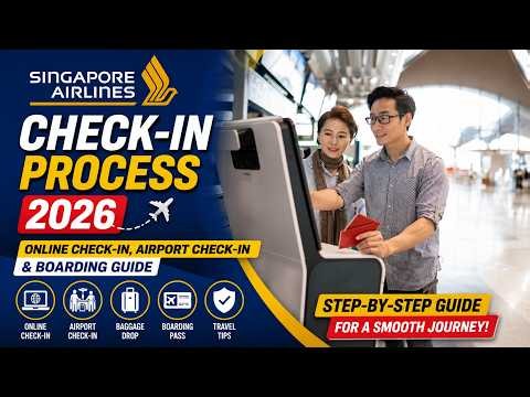 Singapore Airlines Check-In Process 2026 ✈️ Online Check-In, Airport Check-In & Boarding Guide