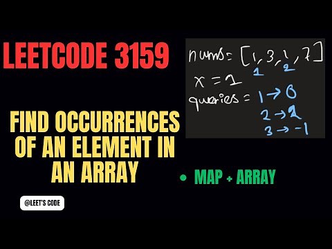 3159. Find Occurrences of an Element in an Array | Map | Medium | Array | LeetCode