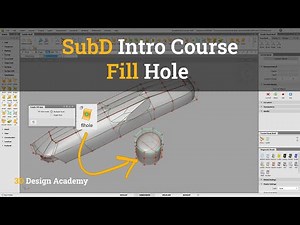 Autodesk Alias Tutorials, SubD Intro 15 - Fill Hole
