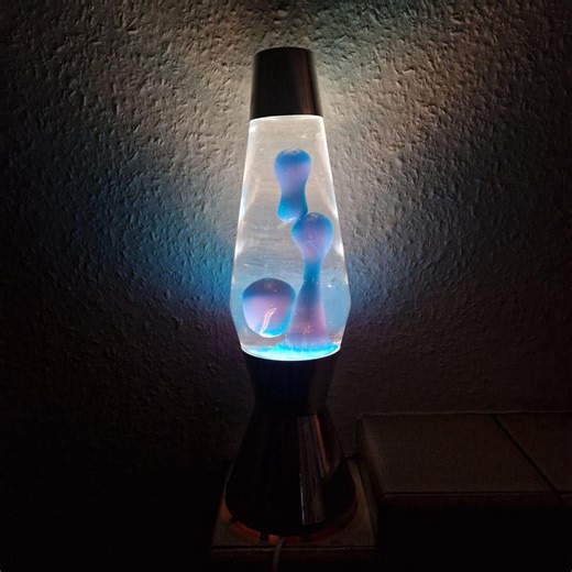 Mathmos Astro Lava Lamp - Silver Chrome & Blue/purple Wax - Original Classic Psychedelic Funky Table Lamp - Etsy