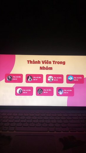 Trình Chiếu PowerPoint Tự Chạy - Giới Thiệu Thành Viên