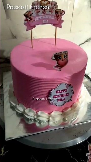 kue ulang tahun ballerina #tutorial #cake #ballerina #ballerinacappuccina