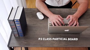 Elephance Folding Desk Writing Computer Desk for Home Office, No-Assembly Study Office Desk Foldable Table for Small Spaces