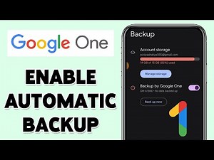 How To Enable Automatic Backup To Google One 2025 | Set Up Google One Backup