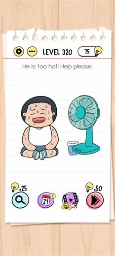 Brain Test Level 320: He is too hot! Help please #shorts