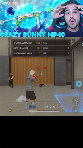 POKER MP40 VS BUNNY MP40 #freefire