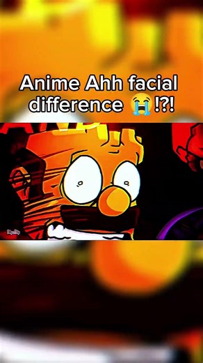 Anime Ahh facial difference 😭