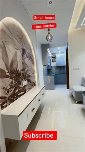 small 3 BHK interior | modular kitchen| #interiordesign
