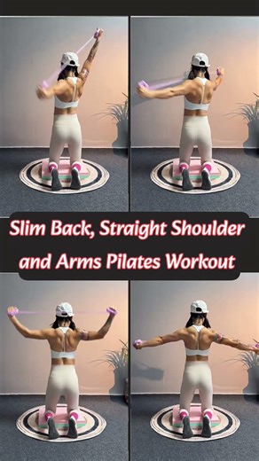 Slim back, shoulder and slim arms workout #weightloss #backworkout #shortsviral #shoulder #armfat#yt