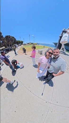 San Diego 360° — Sailor & Nurse Statue + USS Midway Views