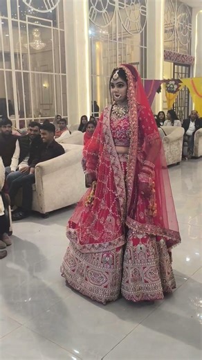 Din Shagna Da Bride Entry Idea | New Couple Entry #trend #trending #couple #shorts #short #fyp #yt