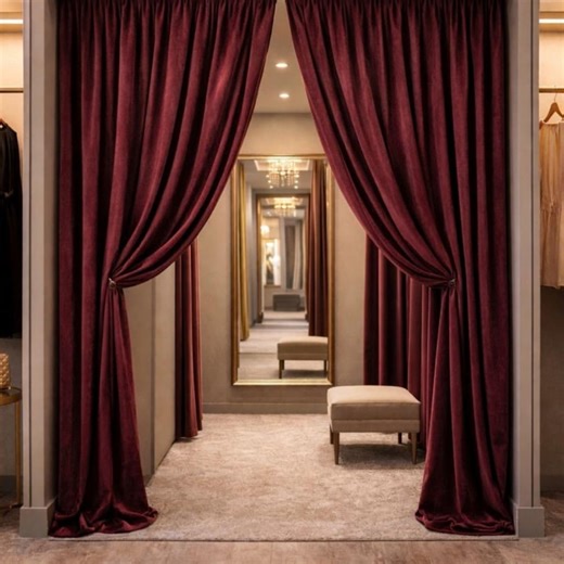 Fitting Room Velvet Curtain Custom Size, Dressing Room Curtain Panel, Boutique Changing Room Curtain, Retail Store Curtain, Luxury Velvet - Etsy