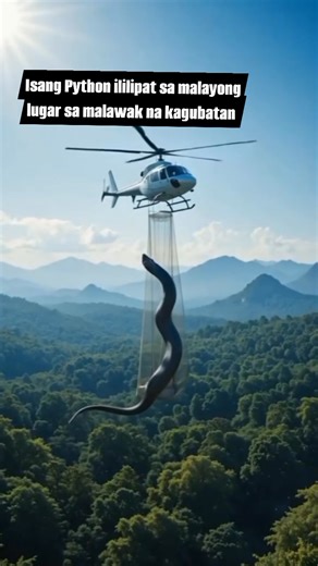ISANG PYTHON NAHULI AT ILILIPAT SA MALAYUNG LUGAR SA MALAWAK NA KAGUBATAN. #animalword #PYTHON @highlight #mostviralvideo #trendingreelsvideo #highlights2025 | Nette Sonorio