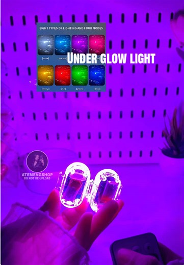 7 Colors Remote RGB LED Under Glow Lights for Motorcycles