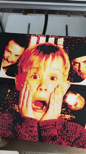 HueForge Home Alone #bambulab #3dprinted #homealone #diy #family #christmas #movie